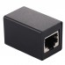 RJ45 Aluminum Alloy Expansion Head Extender  Black