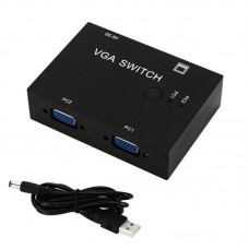 2  VGA Input to 1  VGA Output Switch Computer Host Switch Converter