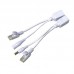 15 PCS POE Split Line Network Camera Power Splitter RJ45 Network Port Power Supply  White